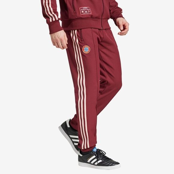 Adidas FC Bayern Munchen Terrace Icon Track Pants Red Gold JF0588 Men’s Size L - Picture 1 of 16